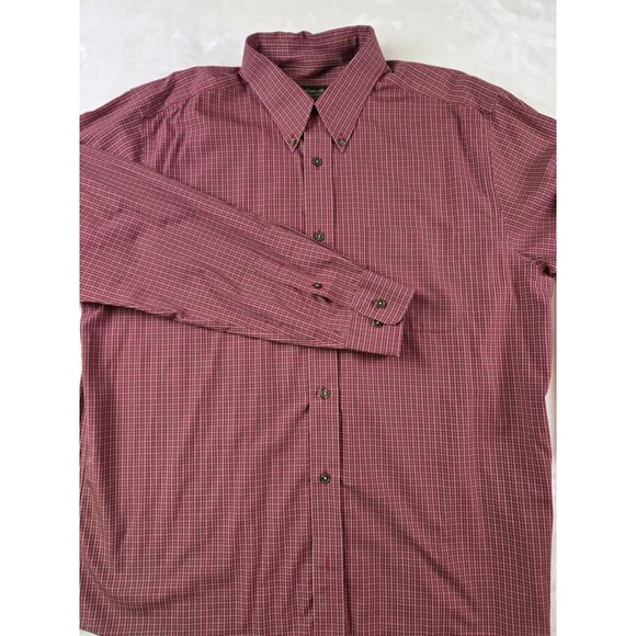 Eddie Bauer Other - Eddie Bauer Men's Large Red Plaid Relax Fit Long Sleeve Shirt